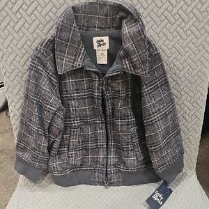 Charcoal Plaid Kids Jacket